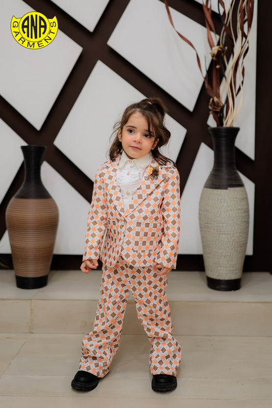 Baby Checkered Coat Pant